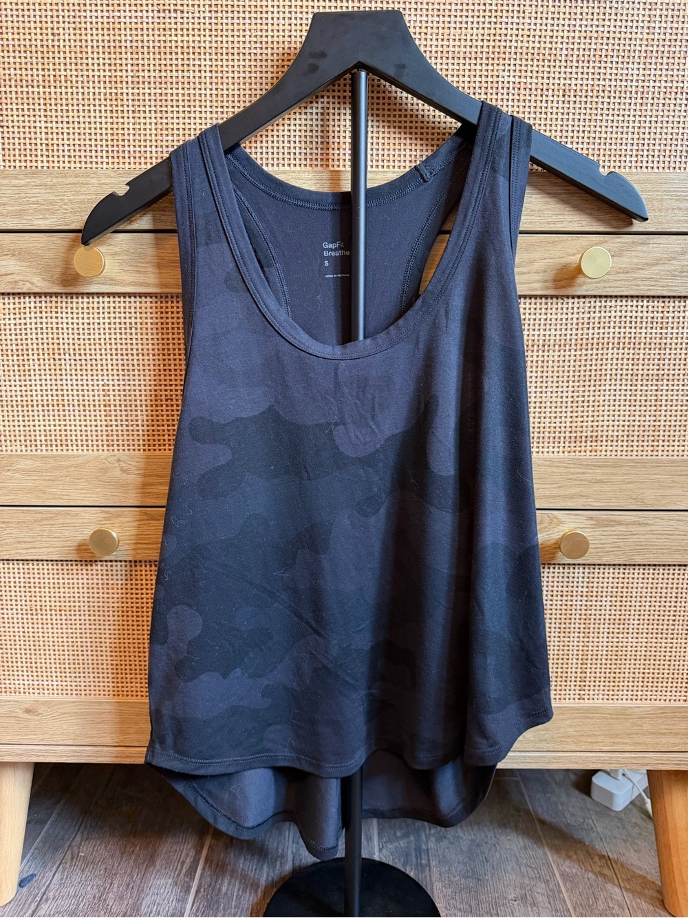 GAP Black Camo High-Low Racerback Tank